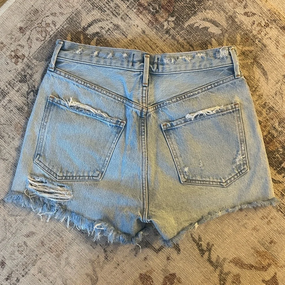 AGOLDE Jaden High Rise Cut Off Short in Broken - Picture 4 of 8